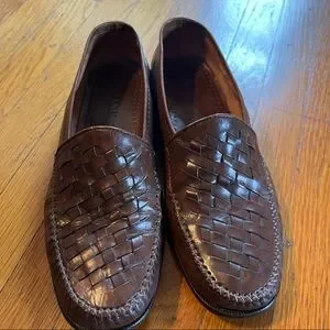 Alfani | Shoes | Alfani Brown Leather Woven Oxford Dress  display picture 3